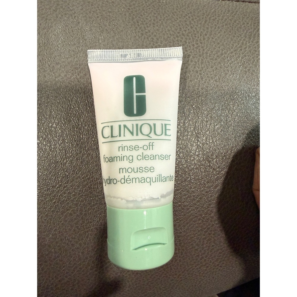 Clinique Rinse-Off Foaming Cleanser Mousse 1oz 30ml Travel Size Normal Skin NEW